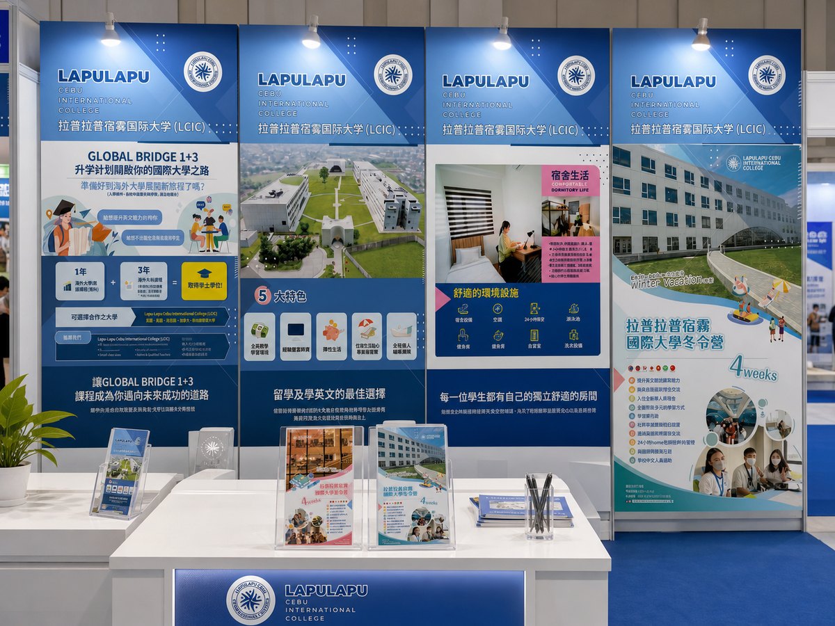 LCIC 遊學展覽會場情境照